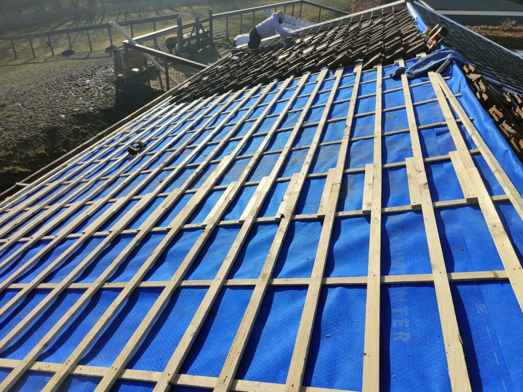 Dakdekker in de buurt van Amsterdam